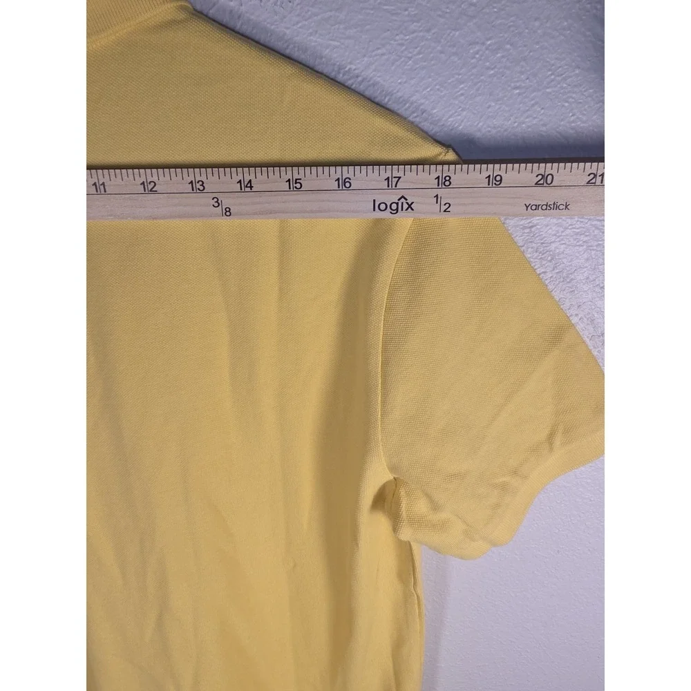 Polo Ralph Lauren Yellow Cotton Custom Slim Fit Polo Shirt Mens Size Medium NWT